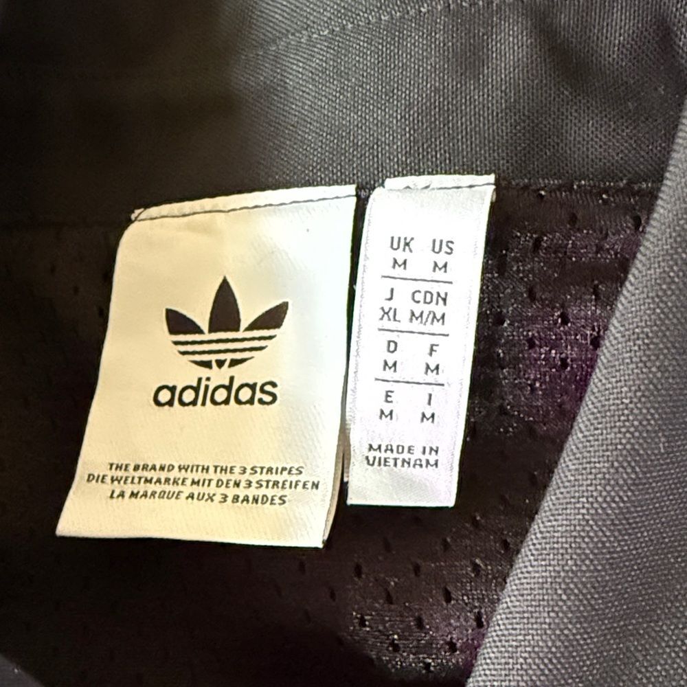 adidas Originals Black Coaches Windbreaker with White Three-Stripes - Picture 9 of 9